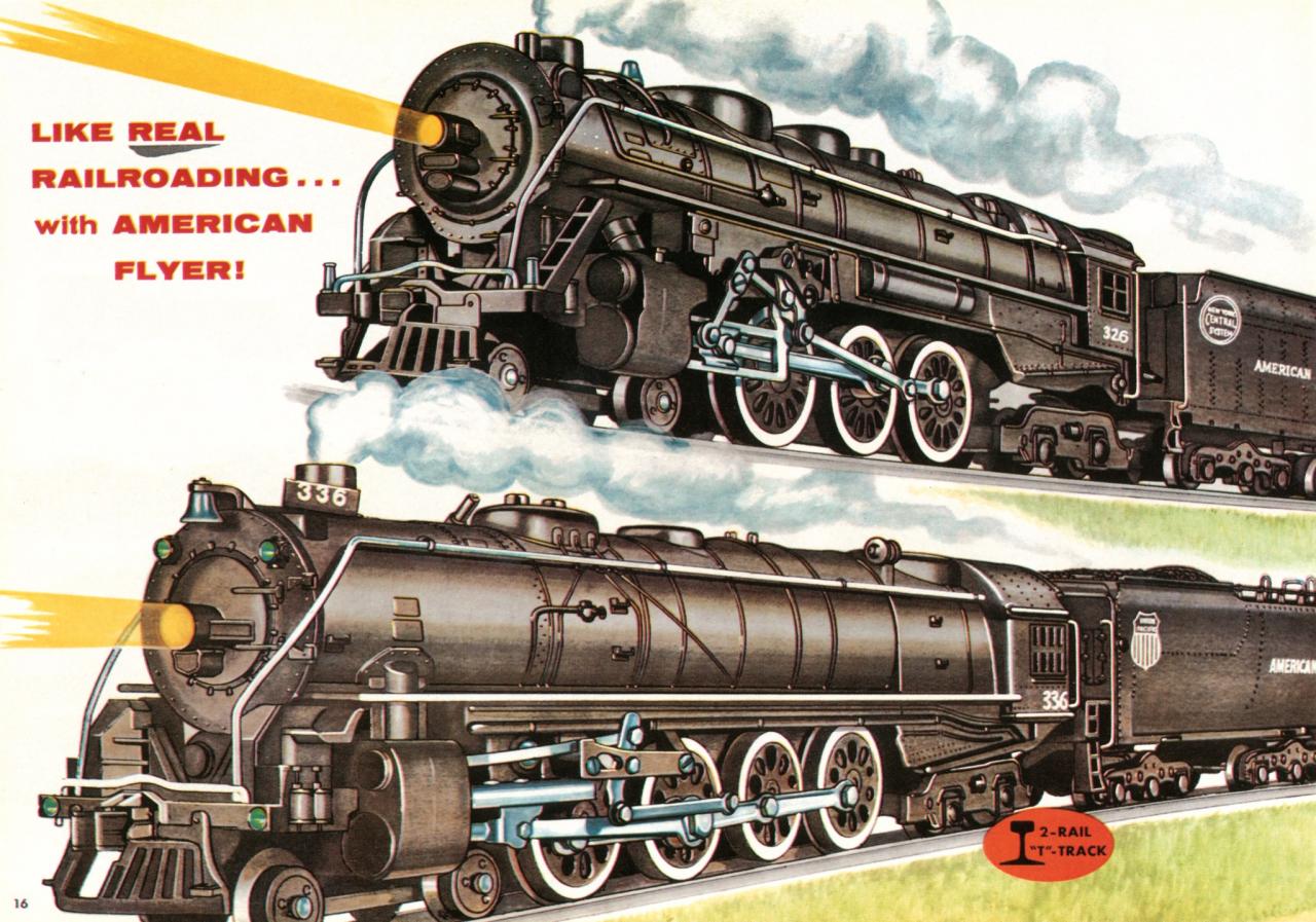 American Flyer Trains 1955, page 16 A.C. Gilbert Catalog Archive